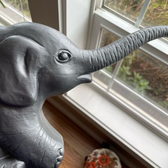 Vintage 1996 Union Gray Elephant Watering Can - Picture 11 of 14